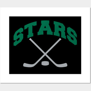 Stars Hockey Small Logo Posters and Art